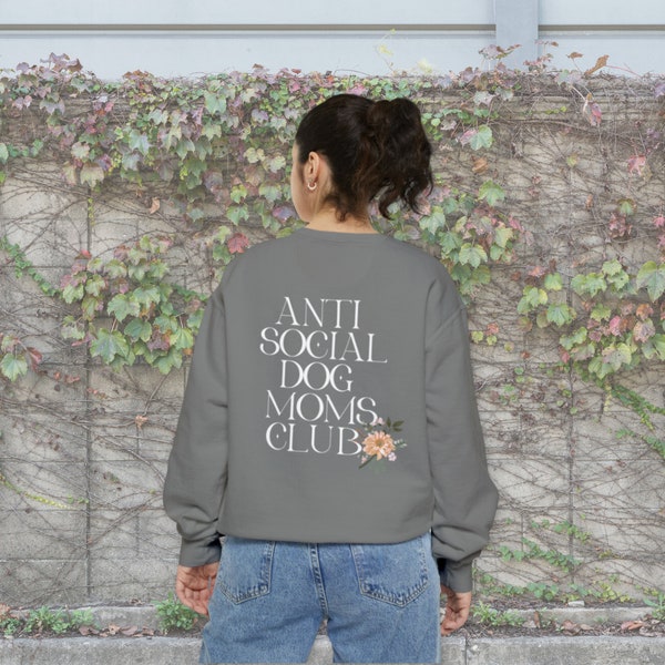 Anti-Social Dog Mom Club Comfort Colors Oversized Sweatshirt