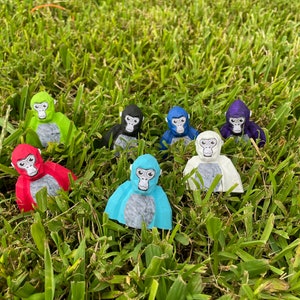 3D Printed Gorilla Tag 2 inch Bust