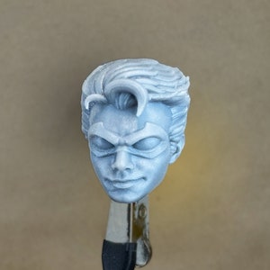 Cabeza de compañero de niño (Wonder Teen) personalizada, impresión en resina de 8k, para figuras de acción a escala de 4&quot;, 6&quot;, 7&quot; y 12&quot;