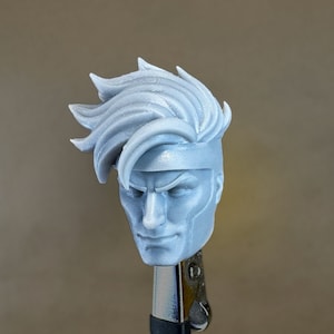 Cabeça personalizada GAMBIT (X-Men 97) | Impressão em resina 8k | para figuras de ação em escala de 4" / 6" / 7" / 12"