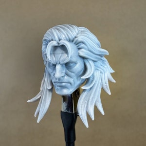 Cabeza desenmascarada de MAGNETO (X-Men 97) personalizada / Impresión en resina 8k / para figuras de acción a escala de 4&quot;, 6&quot;, 7&quot; y 12&quot;