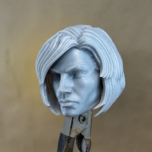 Custom POWER HEROINE Head | Comic Version | 8k Resin Print | for 4&quot; / 6&quot; / 7&quot; / 12&quot; Scale Action Figures