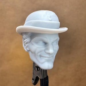 Personalisierter FRAGEMANN Kopf (90er Jahre) | 8K Resin Print für Actionfiguren