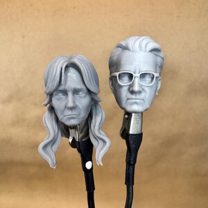 Custom Aunt May and Uncle Ben Heads in 8k resin. Sculpts by vmytoy and produced at the Los Angeles studio.
Front view.