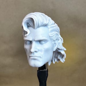 Custom SUPER HERO (90s Long Hair) Head | 8k Resin Print | for 4&quot; / 6&quot; / 7&quot; / 12&quot; Scale Action Figures