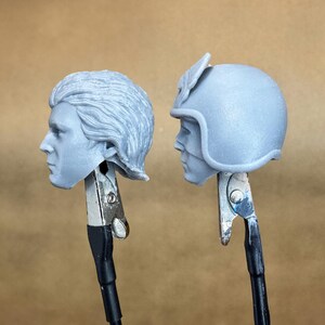 Custom Captain America 1979 (Reb Brown) heads in 8k resin. Sculpt by Vmytoy and produced at the Los Angeles studio.
Side view.