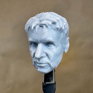 Custom OLD HARRISON FORD Head | Red Hulk Ross Decker Han Solo | 8k Resin Print | for 4&quot; / 6&quot; / 7&quot; / 12&quot; Scale Action Figures
