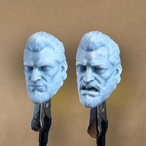 Custom IMMORTAL Heads (Alive + Defeated) | Invincible | 8k Resin Print | for 4&quot; / 6&quot; / 7&quot; / 12&quot; Scale Action Figures
