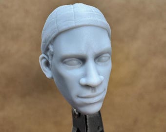 Cabeza personalizada de SPIDER MILE (con máscara) / Impresión en resina 8K para figuras de acción