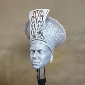 Custom QUEEN RAMONDA Head | MCU Black Panther | 8k Resin Print | for 6&quot; / 7&quot; / 12&quot;Scale Action Figures
