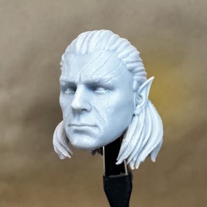 カスタムHALSINヘッド（ハゲ3）| 8Kレジンプリント| 4インチ/6インチ/7インチ/12インチスケールアクションフィギュア用