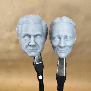 Custom AUNT MAY and UNCLE BEN Heads in 8k resin. Sculpted with vmytoy and produced at the Los Angeles studio.
Front view.