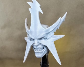 Niestandardowa głowa ELECTRO | Komiksy Spider-Man | Wydruk żywiczny 8k | do figurek akcji w skali 4", 6", 7" i 12"