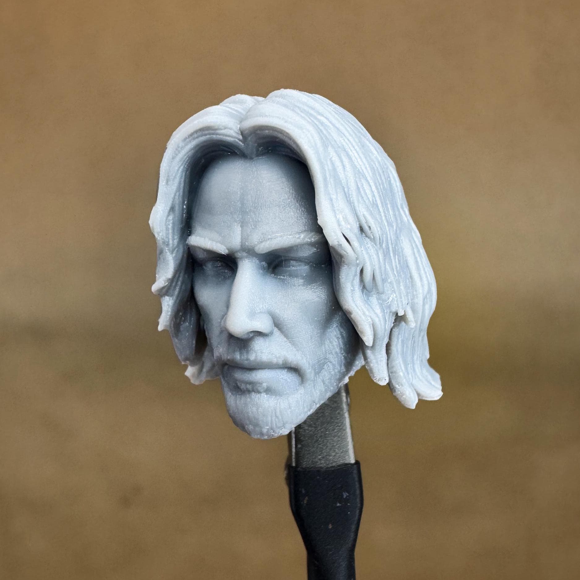 Custom KEANU J. WICK Head | 8k Resin Print | for 4" 6" 7" 12" Scale Action Figures