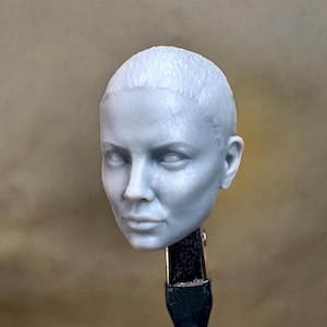 Custom FURIOUS ROAD (Charlize) Head | 8k Resin Print | for 4&quot; 6&quot; 7&quot; 12&quot; Scale Action Figures