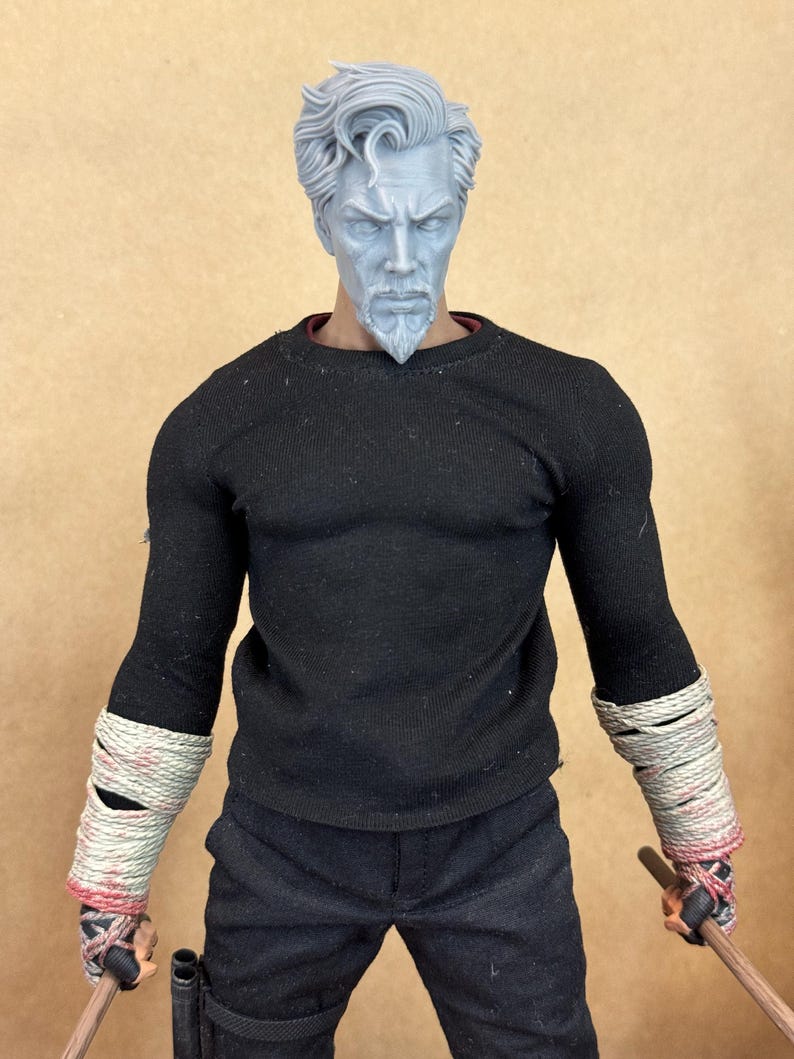Custom STRANGE WIZARD Head | 8k Resin Print for Action Figures - Etsy