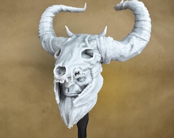 Cabeza de GIGANTE DE ESCARCHA personalizada / Fantasía vikinga mítica del Valhalla / Impresión en resina 8k / Para figuras de acción a escala de 4", 6" y 7"