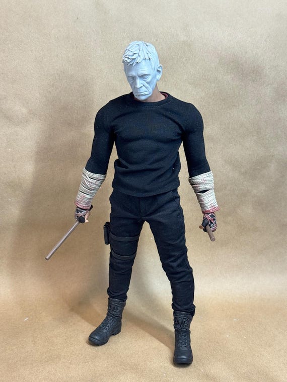 カスタムスティックヘッド（デアデビル）| 8Kレジンプリント| 4インチ