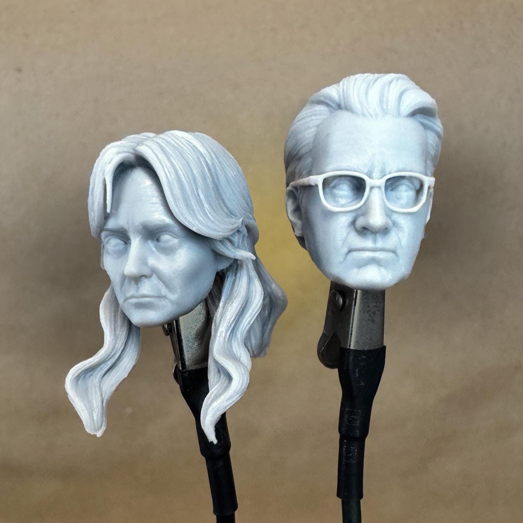 カスタム AUNT MAY + Uncle Ben ヘッド (TASM スパイダーマン) 8K