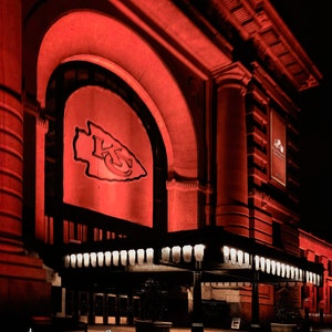 Kansas City Chiefs Fan Gift, 8x10 Canvas Print, Chief&#39;s Kingdom, Sports Room Decor, NFL Decor, Unique Gift Idea, KC Union Station Print