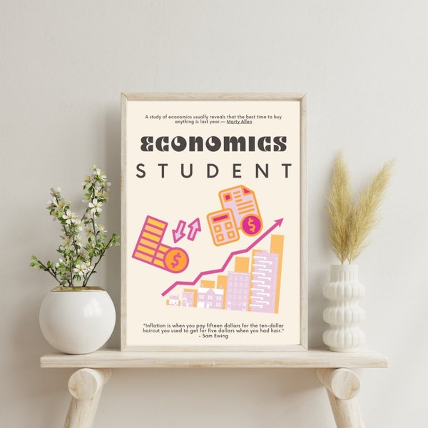 University Major Poster - Economics Student