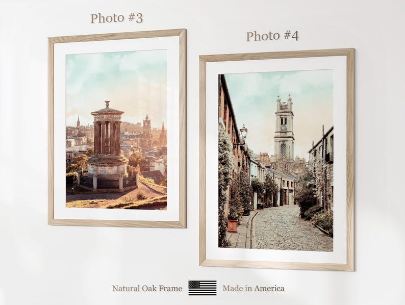 Edinburgh Prints Set of 6, Edinburgh Poster Photos, Edinburgh Map, Edinburgh Wall Art, Edinburgh Photography, Scotland Art image 10