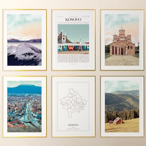 Oktober 2020, Kosowo Poster, Fotos, Kosowo Karte, Kosowo Wandkunst, Kosovliche Fotografie, Kosowgesetzt