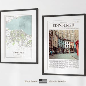 Edinburgh Prints Set of 6, Edinburgh Poster Photos, Edinburgh Map, Edinburgh Wall Art, Edinburgh Photography, Scotland Art image 8