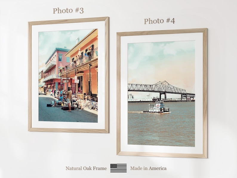 Louisiana State Prints Set of 6, Louisiana Poster Photos, Louisiana Map, Louisiana Wall Art, Louisiana Photography image 10