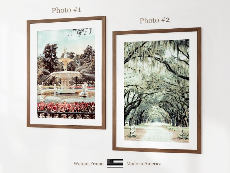 Savannah Prints Set of 6, Savannah Poster Photos, Savannah Map, Savannah Wall Art, Savannah Photography, Georgia Art image 9