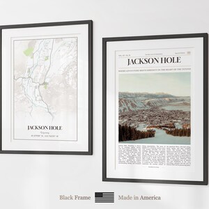 Jackson Hole Prints Set of 6, Jackson Hole Poster Photos, Jackson Hole Map, Jackson Hole Wall Art, Jackson Hole Photography, Wyoming Art image 8