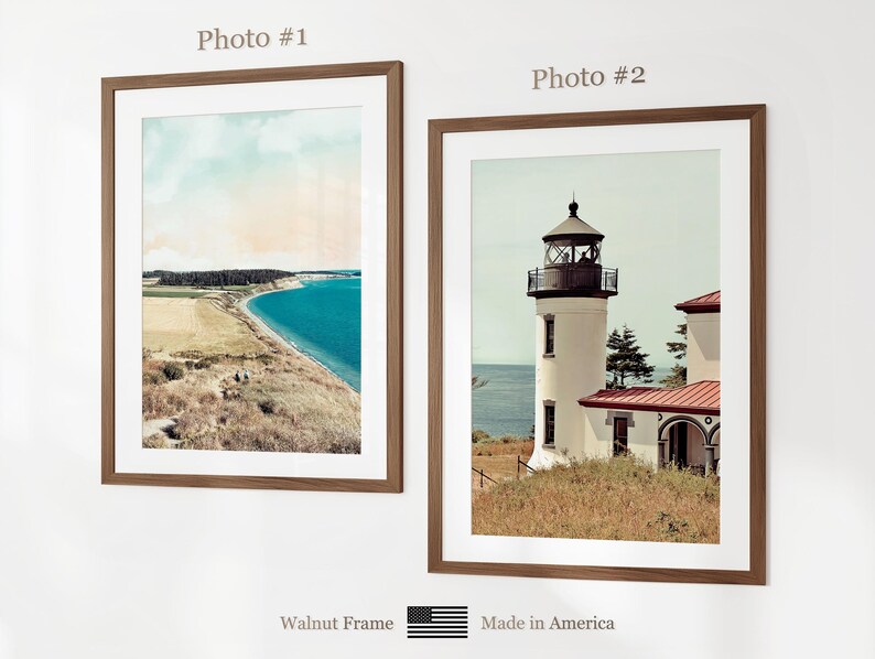 Whidbey Island Prints Set of 6, Whidbey Island Poster Photos, Whidbey Island Map, Whidbey Island Wall Art, Washington Art image 9