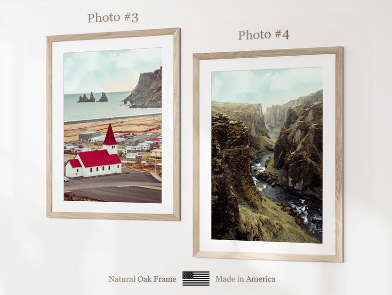 Set di 6 stampe sull'Islanda, poster fotografici dell'Islanda, mappa dell'Islanda, decorazioni murali dell'Islanda, fotografia dell'Islanda immagine 10