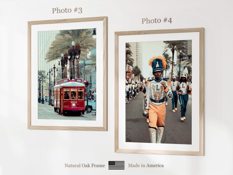 Juego de 6 láminas de Nueva Orleans, fotos de pósteres de Nueva Orleans, mapa de Nueva Orleans, arte mural de Nueva Orleans, fotografía de Nueva Orleans, arte de Luisiana imagen 10