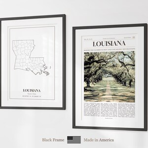 Louisiana State Prints Set of 6, Louisiana Poster Photos, Louisiana Map, Louisiana Wall Art, Louisiana Photography image 8