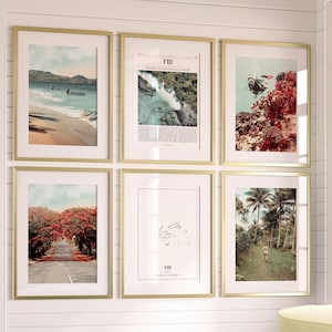 Conjunto de 6 impressões de Fiji, pôsteres de fotos de Fiji, mapa de Fiji, arte de parede de Fiji, fotografia de Fiji, Fiji