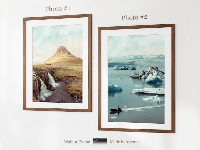 Set di 6 stampe sull'Islanda, poster fotografici dell'Islanda, mappa dell'Islanda, decorazioni murali dell'Islanda, fotografia dell'Islanda immagine 9