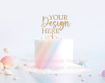 Cake Topper Mockup, Cake Mockup, Birthday, Wedding Cake Mockup, Digital JPEG File