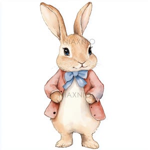5 x BUNDEL Peter Rabbit-bundel, fantastische illustratie, afdrukbare aquarel, papierknutsels, junkjournal