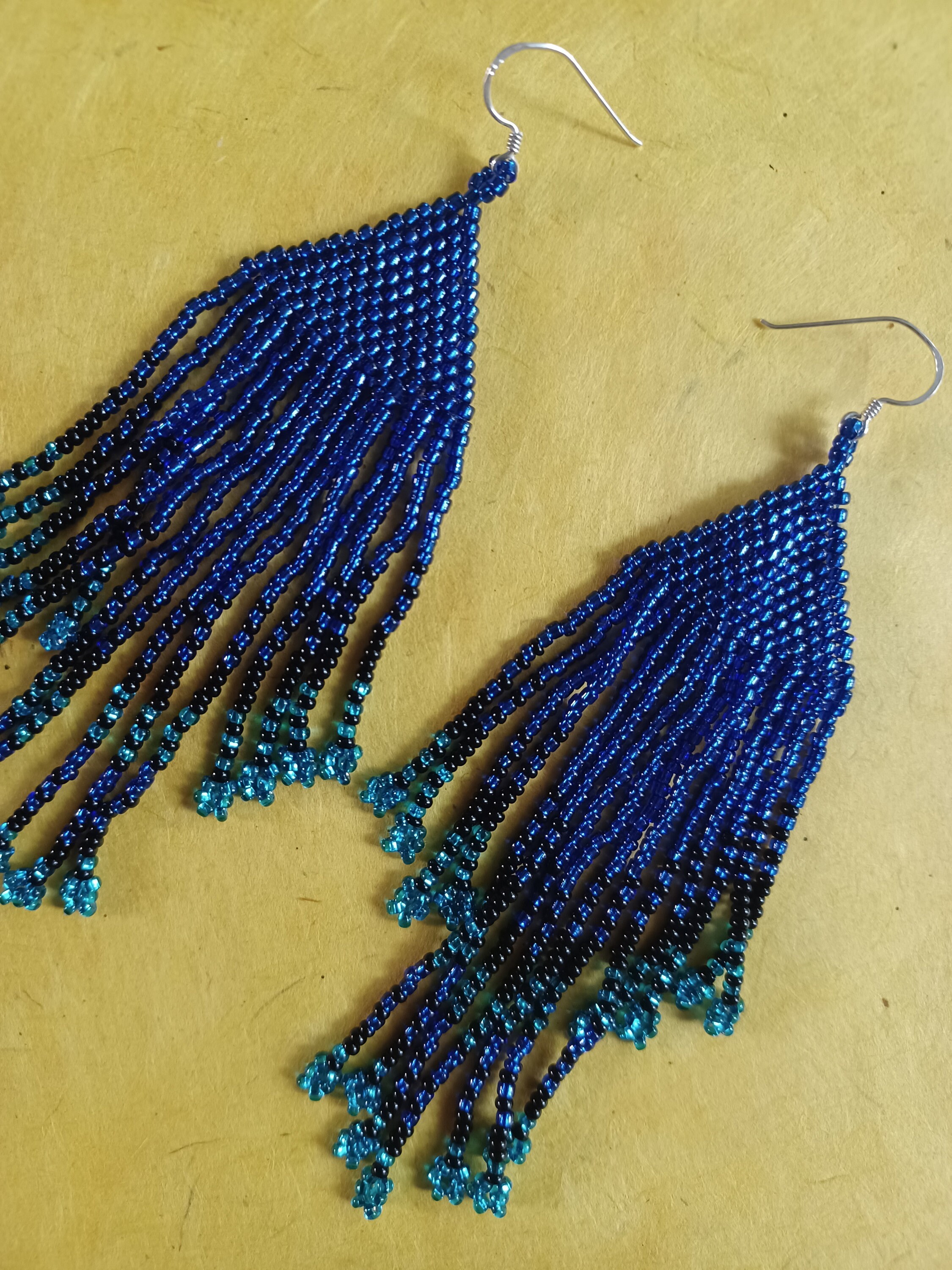 Hypo-Allergenic Sterling Silver Hooks Czech Glass Bead  Earrings-15