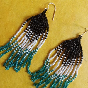 Hypo-Allergenic Sterling Silver Hook Czech Glass Bead  Earrings-09