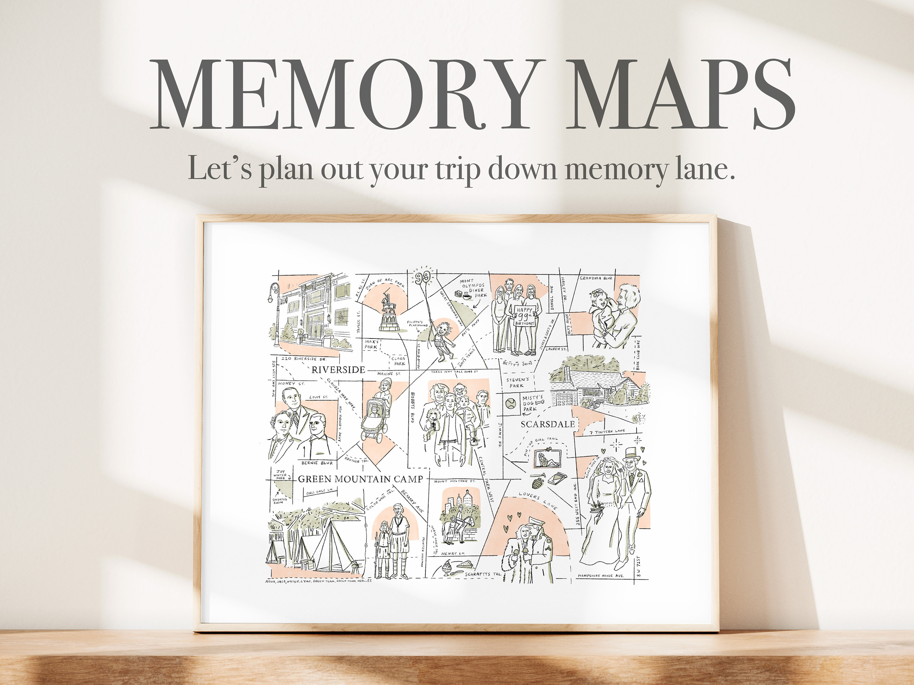 Custom Memory Map - Etsy