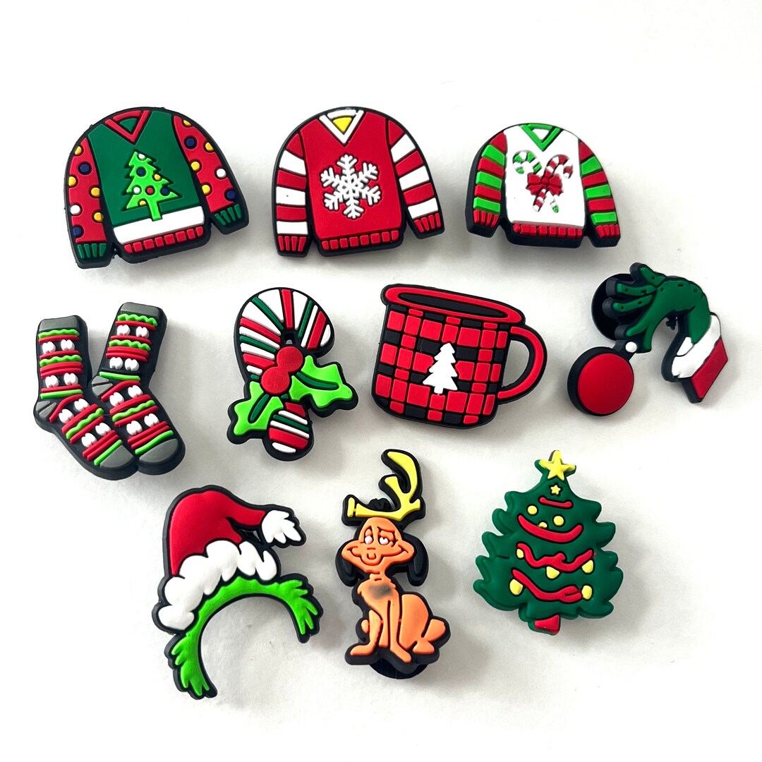 The Grinch Inspired Christmas Croc Charms Jibbitz Charms Shoe