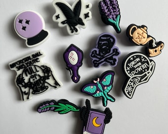 Witchy Croc Charms Bundle | Jibbitz | Charms | Shoe Accessories | Crystal Girly | Celestial