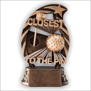 Closest to the Pin Golf Resin Trophy