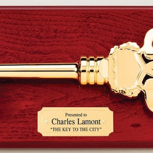 Key to the City Plaque - 16&quot; x 7&quot;
