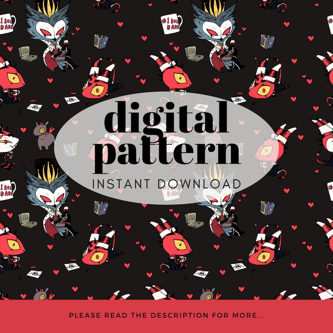 Digital Download Helluva Boss Seamless Pattern Design PNG Mug Wrap ...