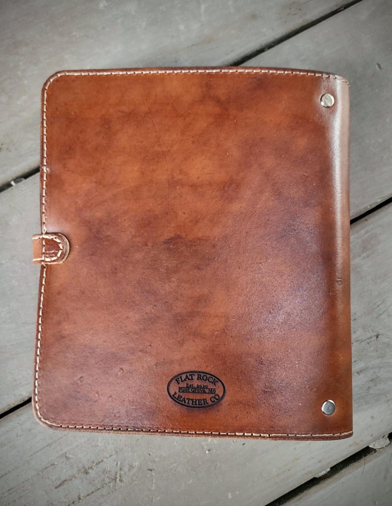 Customizable Leather Family Recipe Book for Recipe Cards image 7