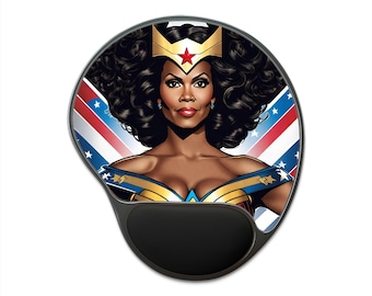 Wonder Michelle: The First Lady of Justice - Limited Edition Mouse Pad With Wrist Rest