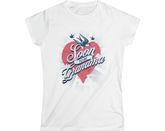 Soon to be Grandma Announcement - Women's Softstyle Tee